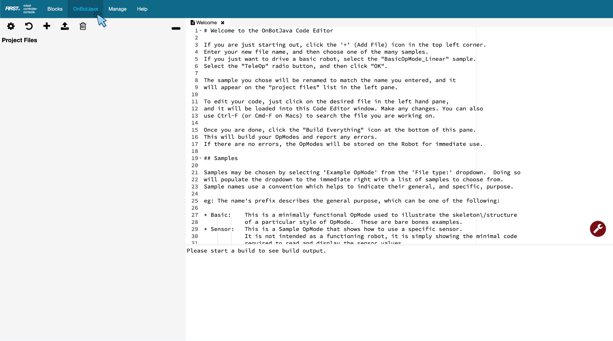 open on-bot java